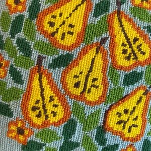 Vintage Decorative Pillow

Wool

Needlepoint

Pear Tree